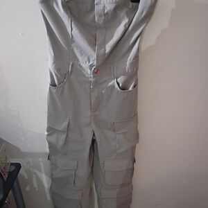 Gray Cargo Overalls